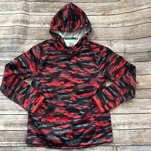 Tek Gear Boys Size M (10/12) Red and Black Camo Sweatshirt